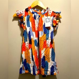 THML Multi Flutter SLV Top